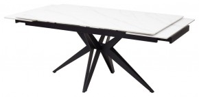 Стол FORIO 160 MATT WHITE MARBLE SOLID CERAMIC / BLACK, ®DISAUR в Можге - mozhga.ok-mebel.com | фото 6