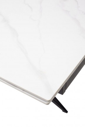 Стол FORIO 160 MATT WHITE MARBLE SOLID CERAMIC / BLACK, ®DISAUR в Можге - mozhga.ok-mebel.com | фото 9