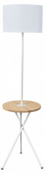 Стол журнальный с торшером Arte Lamp Combo A2070PN-1WH в Можге - mozhga.ok-mebel.com | фото