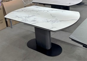 Стол KAI 140 KL-117 поворотная система раскладки, итал. керамика / Темно-серый / Черный, ®DISAUR в Можге - mozhga.ok-mebel.com | фото 8