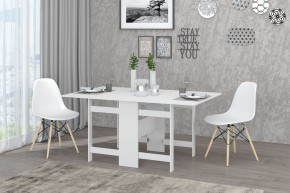Стол-книжка Лидер (Белый шагрень) в Можге - mozhga.ok-mebel.com | фото 2
