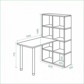 Стол компьютерный Bartolo в Можге - mozhga.ok-mebel.com | фото 2