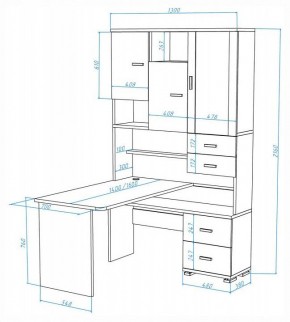 Стол компьютерный Домино СР-620-160 в Можге - mozhga.ok-mebel.com | фото 2