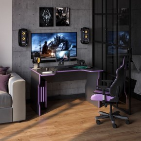 Стол компьютерный ВАРДИГ K1 120x82, антрацит/фиолетовый в Можге - mozhga.ok-mebel.com | фото 4