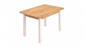 Стол ЛДСП (опоры белые) дуб вотан в Можге - mozhga.ok-mebel.com | фото
