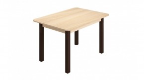 Стол ЛДСП (опоры черные) ясень шимо светлый в Можге - mozhga.ok-mebel.com | фото