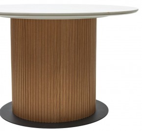Стол MESA D120 цвет БЕЛЫЙ МРАМОР M326 / Каркас OAK, ®DISAUR в Можге - mozhga.ok-mebel.com | фото 6