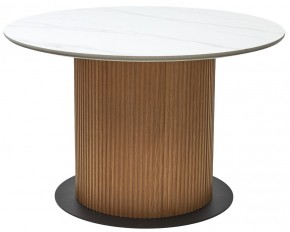 Стол MESA D120 цвет БЕЛЫЙ МРАМОР M326 / Каркас OAK, ®DISAUR в Можге - mozhga.ok-mebel.com | фото 9