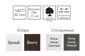 Стол раскладной Ялта-2 (опоры массив резной) в Можге - mozhga.ok-mebel.com | фото 4