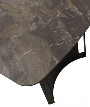 Стол RASMUS 160 KL-80 Серый мрамор, итальянская керамика / черный каркас, ®DISAUR в Можге - mozhga.ok-mebel.com | фото 9