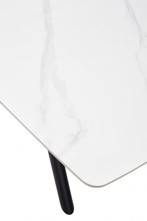 Стол RIVOLI 140 MATT WHITE MARBLE SOLID CERAMIC / BLACK, ®DISAUR в Можге - mozhga.ok-mebel.com | фото 9