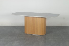 Стол TAMPA 180 цвет БЕЛЫЙ МРАМОР M326, керамика / Каркас OAK, ®DISAUR в Можге - mozhga.ok-mebel.com | фото 10