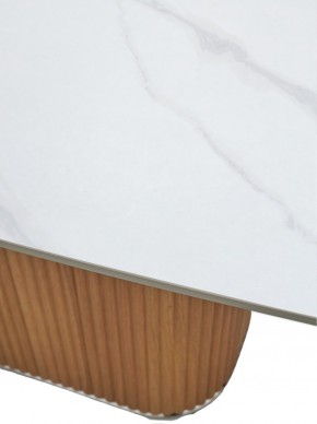 Стол TAMPA 180 цвет БЕЛЫЙ МРАМОР M326, керамика / Каркас OAK, ®DISAUR в Можге - mozhga.ok-mebel.com | фото 5