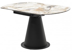 Стол TERAMO 135 GLOSS GRAND JADE SOLID CERAMIC, керамика, поворотн.механизм / Черный каркас, ®DISAUR в Можге - mozhga.ok-mebel.com | фото 10