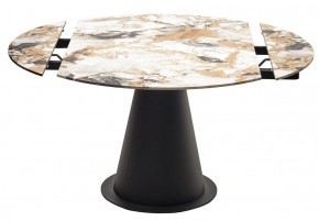 Стол TERAMO 135 GLOSS GRAND JADE SOLID CERAMIC, керамика, поворотн.механизм / Черный каркас, ®DISAUR в Можге - mozhga.ok-mebel.com | фото 14
