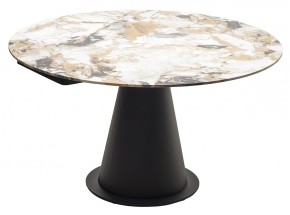 Стол TERAMO 135 GLOSS GRAND JADE SOLID CERAMIC, керамика, поворотн.механизм / Черный каркас, ®DISAUR в Можге - mozhga.ok-mebel.com | фото 15