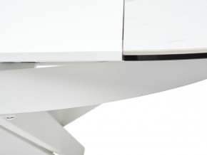Стол TRENTO 120 HIGH GLOSS STATUARIO Белый мрамор глянцевый, керамика/ белый каркас, ®DISAUR в Можге - mozhga.ok-mebel.com | фото 10