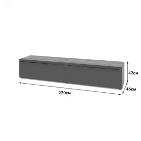 СТОУН С72 Тумба ТВ (золотой дуб/графит) в Можге - mozhga.ok-mebel.com | фото 2