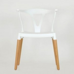 Стул Barneo N-218 Wishbone интерьерный кухонный белый в Можге - mozhga.ok-mebel.com | фото 3