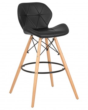 Стул барный DOBRIN BUTTERFLY BAR, ножки светлый бук, цвет чёрный в Можге - mozhga.ok-mebel.com | фото