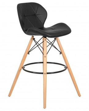 Стул барный DOBRIN BUTTERFLY BAR, ножки светлый бук, цвет чёрный в Можге - mozhga.ok-mebel.com | фото 2