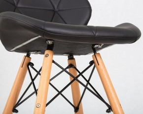 Стул барный DOBRIN BUTTERFLY BAR, ножки светлый бук, цвет чёрный в Можге - mozhga.ok-mebel.com | фото 9