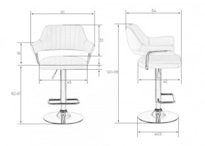 Стул барный DOBRIN CHARLY LM-5019 (коричневый) в Можге - mozhga.ok-mebel.com | фото 2