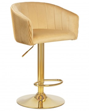 Стул барный DOBRIN DARCY GOLD, песочный велюр (1922-3) в Можге - mozhga.ok-mebel.com | фото