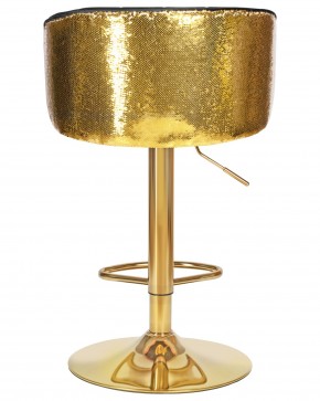 Стул барный DOBRIN DARCY GOLD SHINY, черный велюр с золотыми пайетками в Можге - mozhga.ok-mebel.com | фото 5