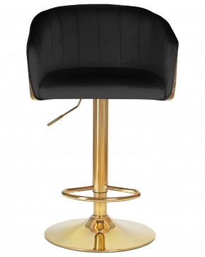 Стул барный DOBRIN DARCY GOLD SHINY, черный велюр с золотыми пайетками в Можге - mozhga.ok-mebel.com | фото 6