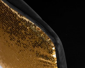 Стул барный DOBRIN DARCY GOLD SHINY, черный велюр с золотыми пайетками в Можге - mozhga.ok-mebel.com | фото 8
