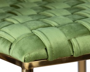 Стул барный DOBRIN EMMA GOLD, зеленый велюр (VF-08) в Можге - mozhga.ok-mebel.com | фото 8