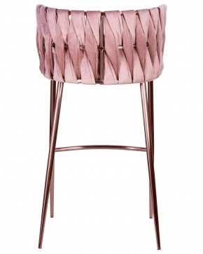 Стул барный DOBRIN EMMA ROSE GOLD, розовый велюр (VF-10) в Можге - mozhga.ok-mebel.com | фото 5