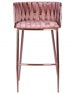 Стул барный DOBRIN EMMA ROSE GOLD, розовый велюр (VF-10) в Можге - mozhga.ok-mebel.com | фото 6