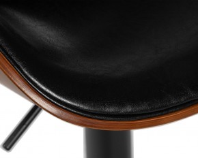 Стул барный DOBRIN KARTER BLACK, коричневый орех дерево (BWW), черный PU в Можге - mozhga.ok-mebel.com | фото 8