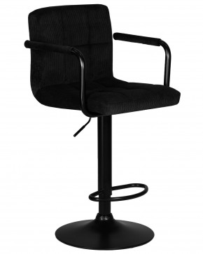 Стул барный DOBRIN KRUGER ARM BLACK, черный вельвет (LAR-E2041-52) в Можге - mozhga.ok-mebel.com | фото 2