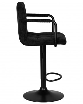 Стул барный DOBRIN KRUGER ARM BLACK, черный вельвет (LAR-E2041-52) в Можге - mozhga.ok-mebel.com | фото 3
