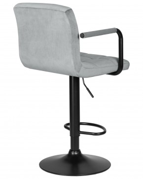 Стул барный DOBRIN KRUGER ARM BLACK, серый велюр (MJ9-75) в Можге - mozhga.ok-mebel.com | фото 4