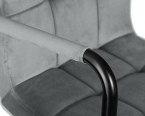 Стул барный DOBRIN KRUGER ARM BLACK, серый велюр (MJ9-75) в Можге - mozhga.ok-mebel.com | фото 7