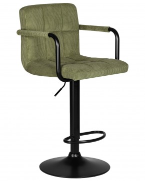 Стул барный DOBRIN KRUGER ARM BLACK, зеленый вельвет (LAR-E2041-7) в Можге - mozhga.ok-mebel.com | фото 2