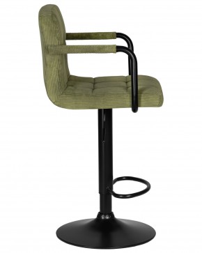 Стул барный DOBRIN KRUGER ARM BLACK, зеленый вельвет (LAR-E2041-7) в Можге - mozhga.ok-mebel.com | фото 3