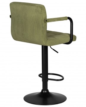 Стул барный DOBRIN KRUGER ARM BLACK, зеленый вельвет (LAR-E2041-7) в Можге - mozhga.ok-mebel.com | фото 4