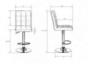 Стул барный DOBRIN KRUGER LM-5009 (черный) в Можге - mozhga.ok-mebel.com | фото 2