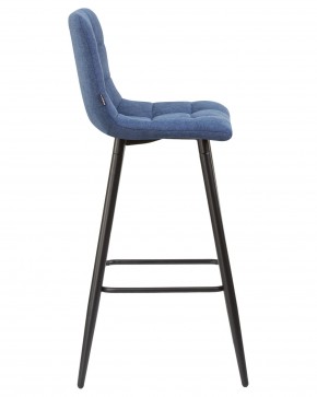 Стул барный DOBRIN NICOLE, черные матовые ножки, синяя ткань (UF860-14B) в Можге - mozhga.ok-mebel.com | фото 3