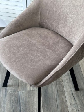 Стул CASA, 360 град. поворот. B5 Капучино, велюр / черный каркас,М-City в Можге - mozhga.ok-mebel.com | фото 3