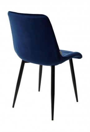 Стул CHIC BLUVEL-86 NAVY BLUE / черный каркас М-City в Можге - mozhga.ok-mebel.com | фото 4