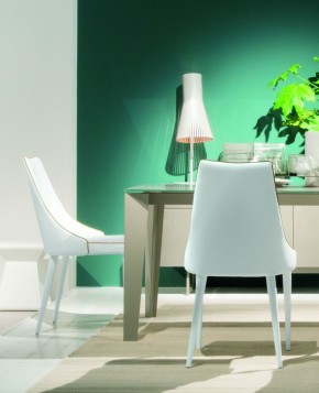 Стул CLARA 40.11 (TR505 white with sand cordonet, экокожа) в Можге - mozhga.ok-mebel.com | фото 2