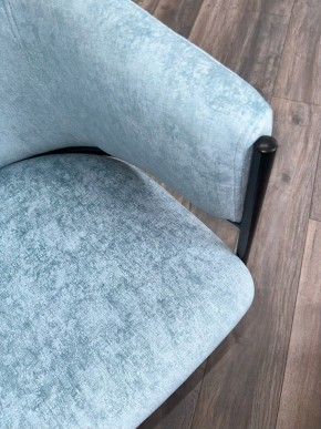 Стул ДИЛЛ, цвет RAIN 7 бриз, велюр / черный каркас М-City в Можге - mozhga.ok-mebel.com | фото 7