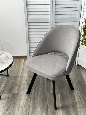 Стул DUNA 360 град. поворот. B22 Серый, велюр / черный каркас, М-City в Можге - mozhga.ok-mebel.com | фото 8