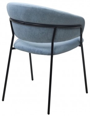 Стул ГЕММА, цвет RAIN 13 blue, велюр / черный каркас М-City в Можге - mozhga.ok-mebel.com | фото 9